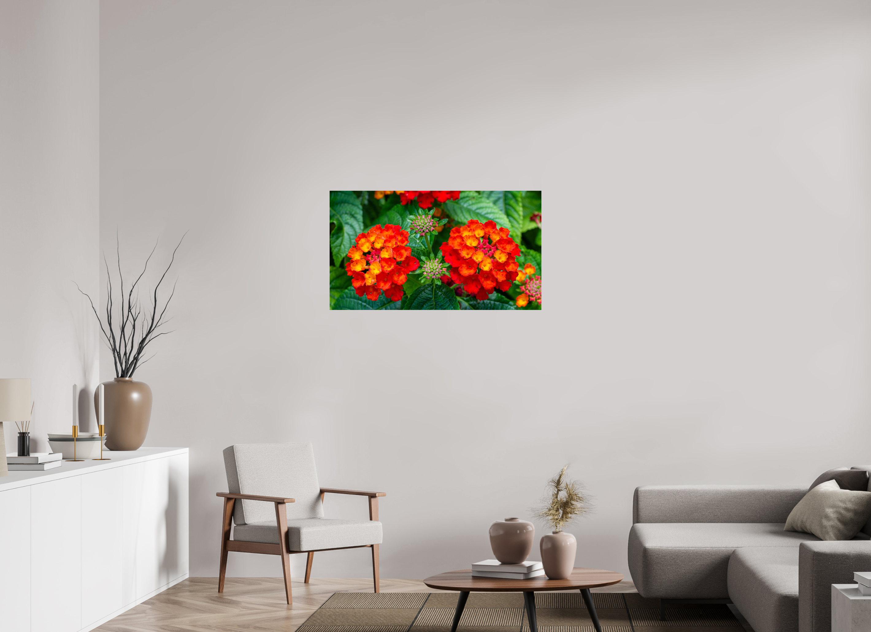 Lantana_orange with yellow double flower_aspect ratio 16x9