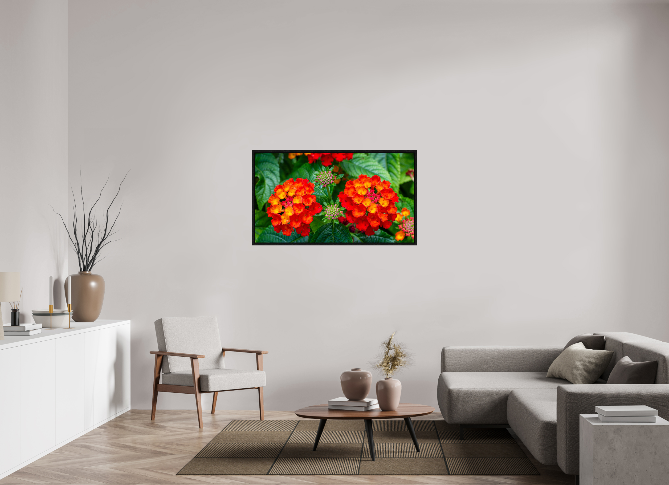 Lantana_orange with yellow double flower_aspect ratio 16x9