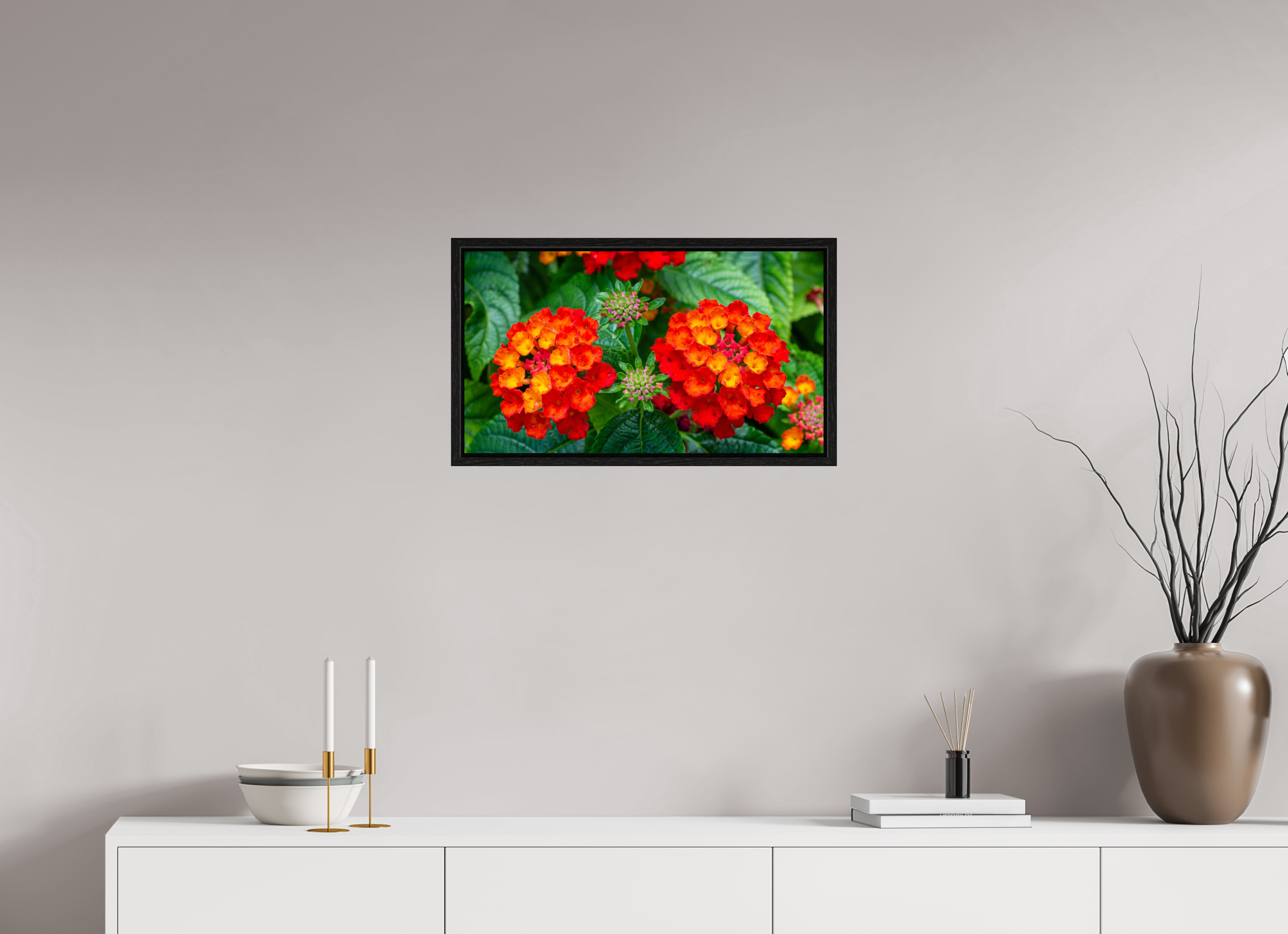 Lantana_orange with yellow double flower_aspect ratio 16x9