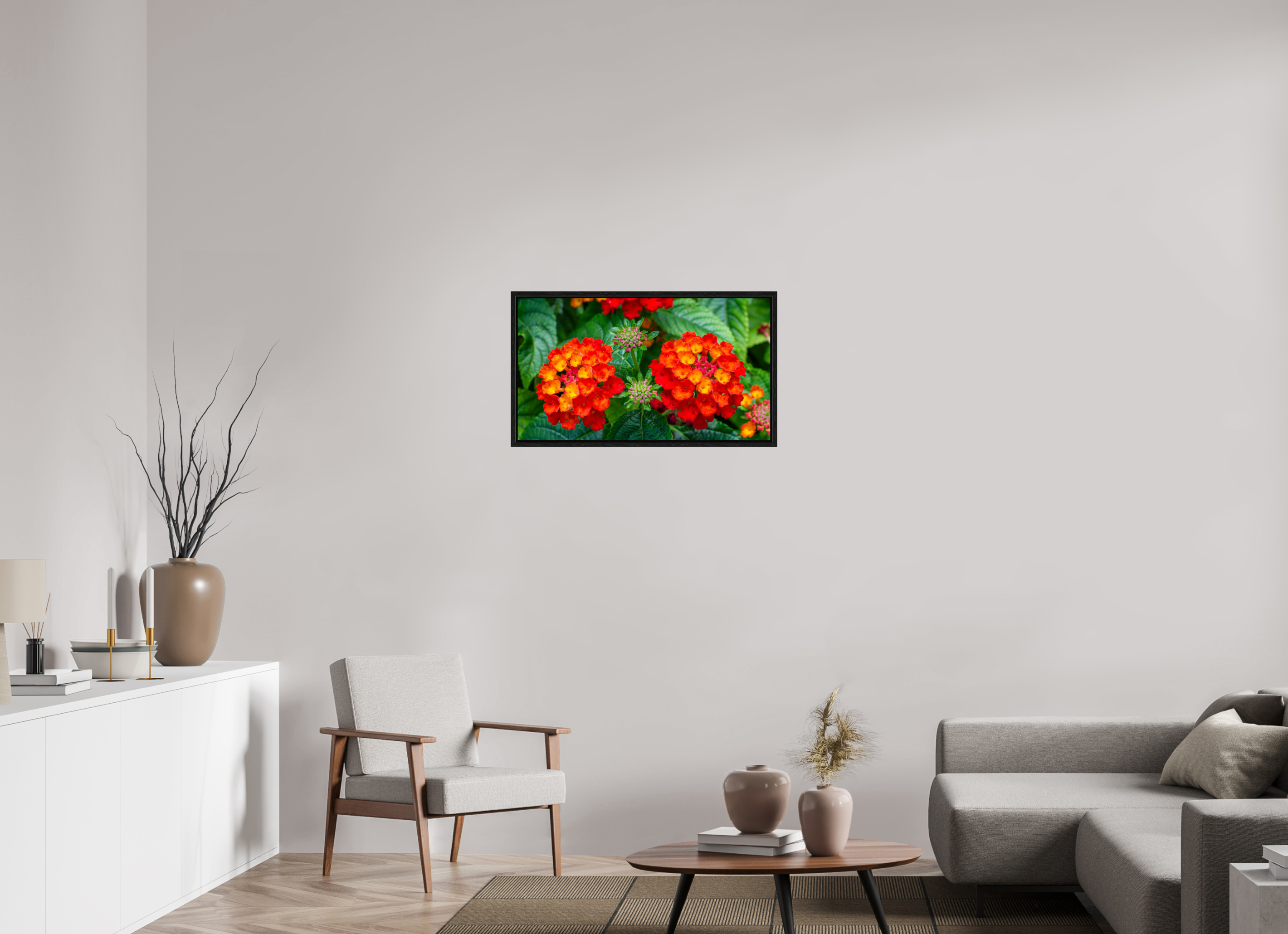 Lantana_orange with yellow double flower_aspect ratio 16x9